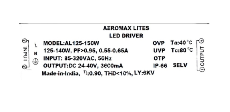 LED Driver of 150W LED Light Fitting